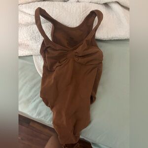 skims brown bodysuit new without tags size xs